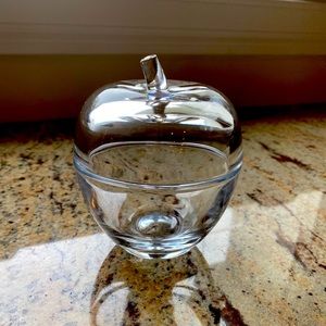 Tiffany & Co. crystal apple candy dish/jewelry box